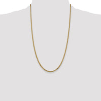 14k 2.9mm Flat Beveled Curb Chain