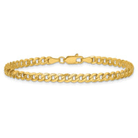 14k 3.9mm Flat Beveled Curb Chain