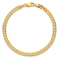 14k 3.9mm Flat Beveled Curb Chain