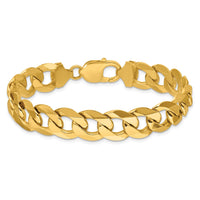 14k 12.0mm Flat Beveled Curb Chain