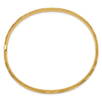 14k 3/16 Oversize Florentine Engraved Hinged Bangle Bracelet