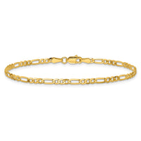 14k 2.75mm Flat Figaro Chain
