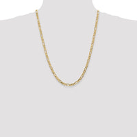 14k 4.75mm Flat Figaro Chain