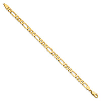 14k 5.25mm Flat Figaro Chain