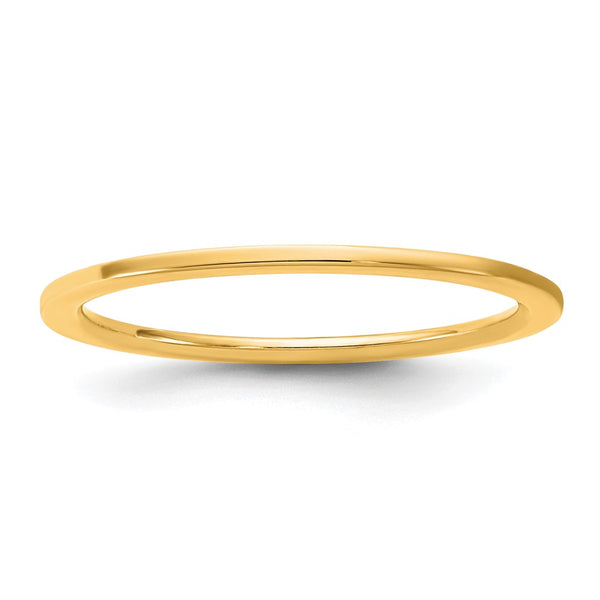 14KY 1mm Standard Flat Comfort Fit Band Size 4