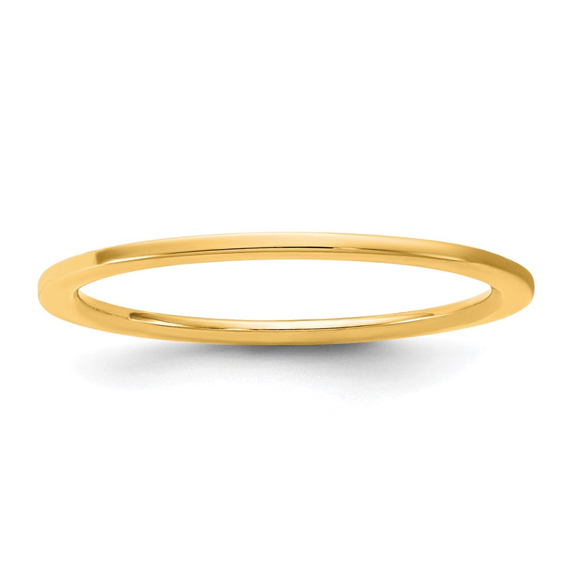 14KY 1mm Standard Flat Comfort Fit Band Size 4