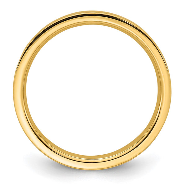 14KY 2.5mm Standard Flat Comfort Fit Band Size 11