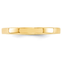 14KY 2.5mm Standard Flat Comfort Fit Band Size 4.5