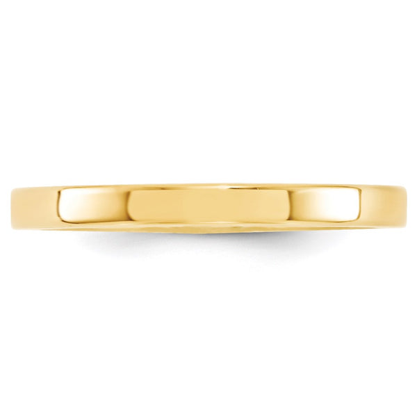 14KY 2.5mm Standard Flat Comfort Fit Band Size 4.5