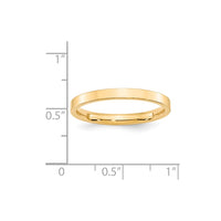 14KY 2.5mm Standard Flat Comfort Fit Band Size 4.5