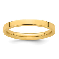 14KY 2.5mm Standard Flat Comfort Fit Band Size 4.5