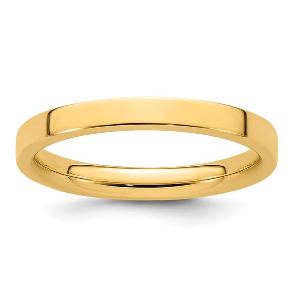 14KY 2.5mm Standard Flat Comfort Fit Band Size 4.5