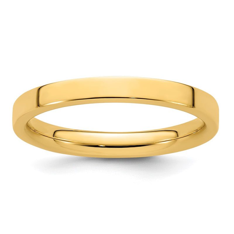 14KY 2.5mm Standard Flat Comfort Fit Band Size 4.5
