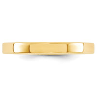 14KY 3mm Standard Flat Comfort Fit Band Size 7.5