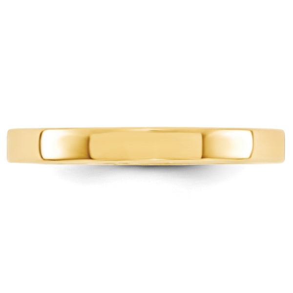 14KY 3mm Standard Flat Comfort Fit Band Size 7.5