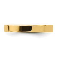 14KY 3mm Standard Flat Comfort Fit Band Size 7.5