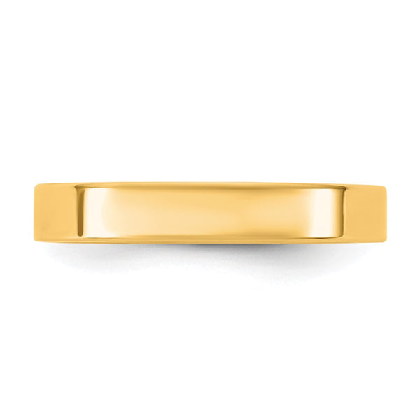 14KY 3.5mm Standard Flat Comfort Fit Band Size 9