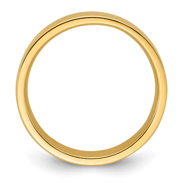 14KY 5mm Standard Flat Comfort Fit Band Size 4