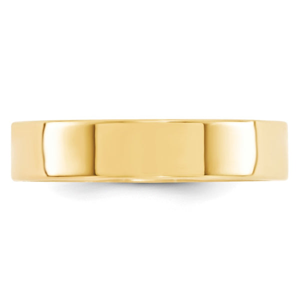 14KY 5mm Standard Flat Comfort Fit Band Size 4