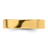 14KY 5mm Standard Flat Comfort Fit Band Size 4