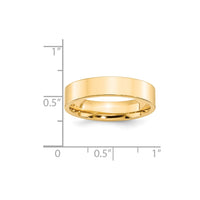 14KY 5mm Standard Flat Comfort Fit Band Size 4