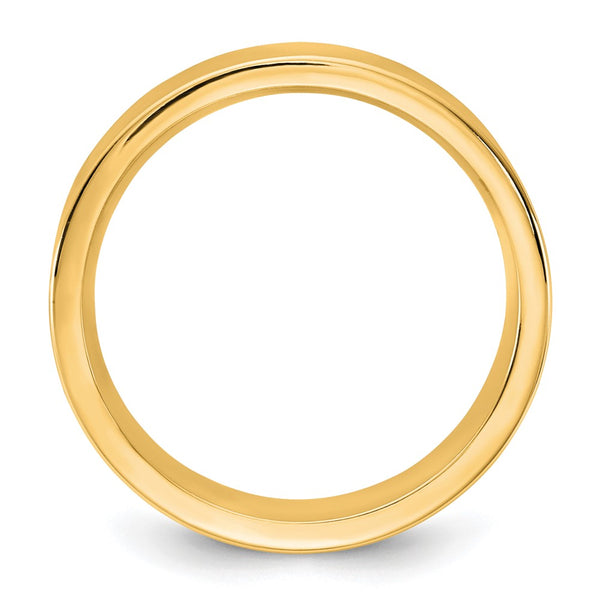 14KY 5.5mm Standard Flat Comfort Fit Band Size 8.5