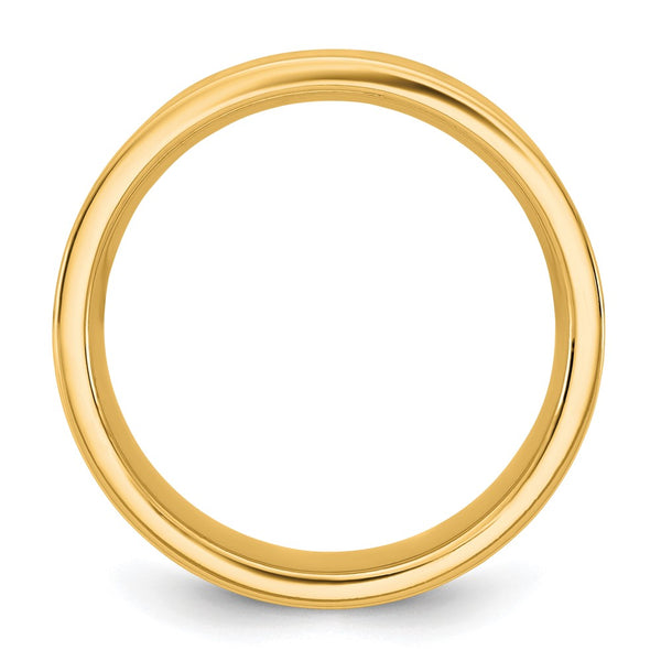 14KY 6.5mm Standard Flat Comfort Fit Band Size 5.5