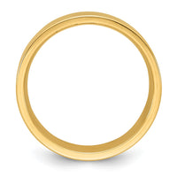 14KY 8mm Standard Flat Comfort Fit Band Size 5