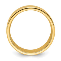 14KY 12mm Standard Flat Comfort Fit Band Size 8