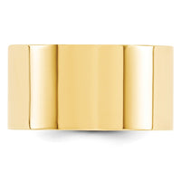 14KY 12mm Standard Flat Comfort Fit Band Size 10.5