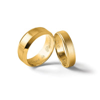 14KY 5mm Flat with Step Edge Band Size 5