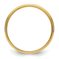 14KY 6mm Flat with Step Edge Band Size 12.5