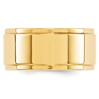 14KY 10mm Flat with Step Edge Band Size 13.5