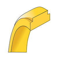 14KY 7mm Flat with Step Edge Band Size 8.5