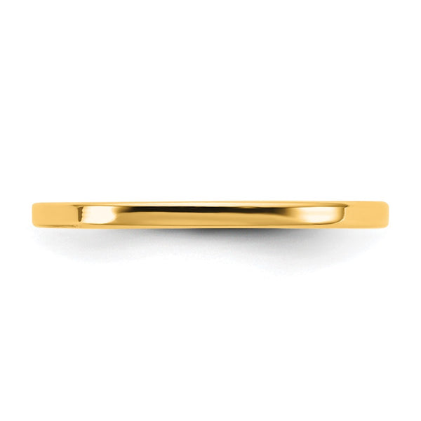 14KY 1.5mm LTW Flat Band Size 8.5
