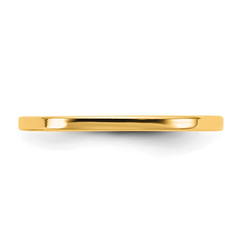 14KY 1.5mm LTW Flat Band Size 8.5