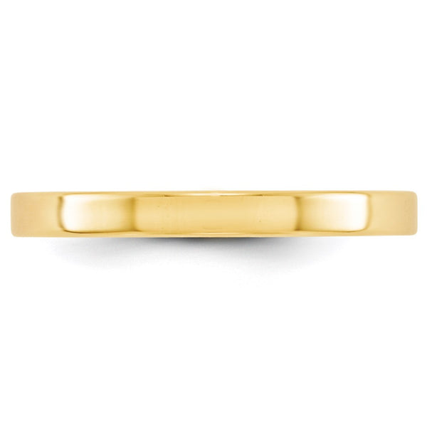 14KY 2.5mm LTW Flat Band Size 12.5