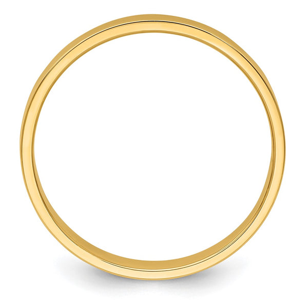 14KY 3mm LTW Flat Band Size 13.5