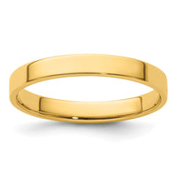 14KY 3mm LTW Flat Band Size 12