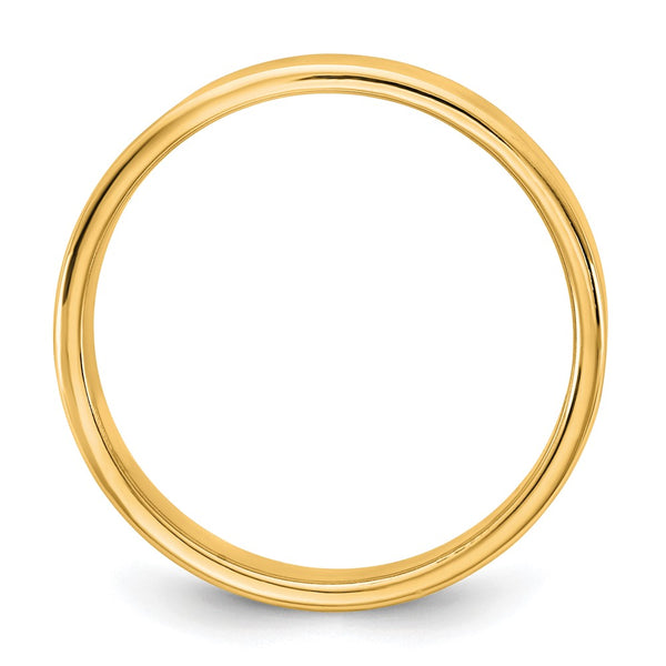 14KY 4.5mm LTW Flat Band Size 12.5