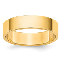 14KY 4.5mm LTW Flat Band Size 12.5