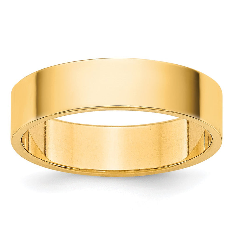 14KY 4.5mm LTW Flat Band Size 12.5