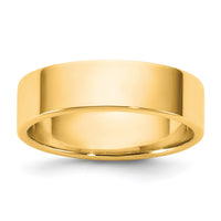 14KY 5.5mm LTW Flat Band Size 10.5