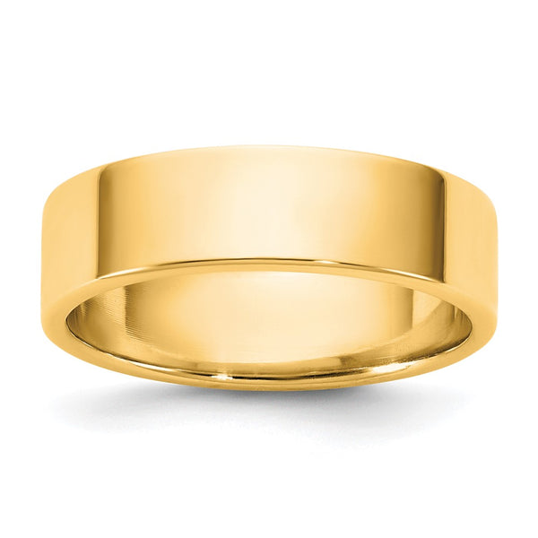 14KY 5.5mm LTW Flat Band Size 10.5