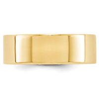 14KY 7mm LTW Flat Band Size 9