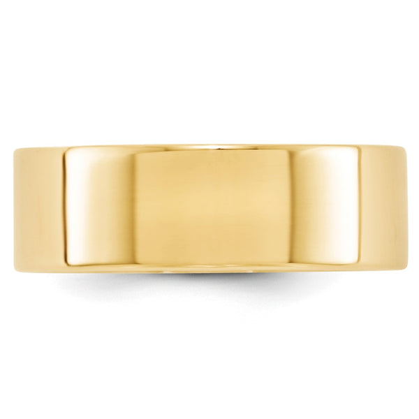14KY 7mm LTW Flat Band Size 9