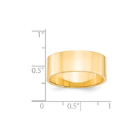 14KY 8mm LTW Flat Band Size 6.5