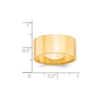 14KY 10mm LTW Flat Band Size 5.5