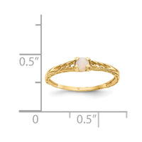 14k Madi K 3mm Opal Birthstone Baby Ring
