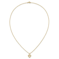 14k Madi K 3mm Opal Heart Necklace